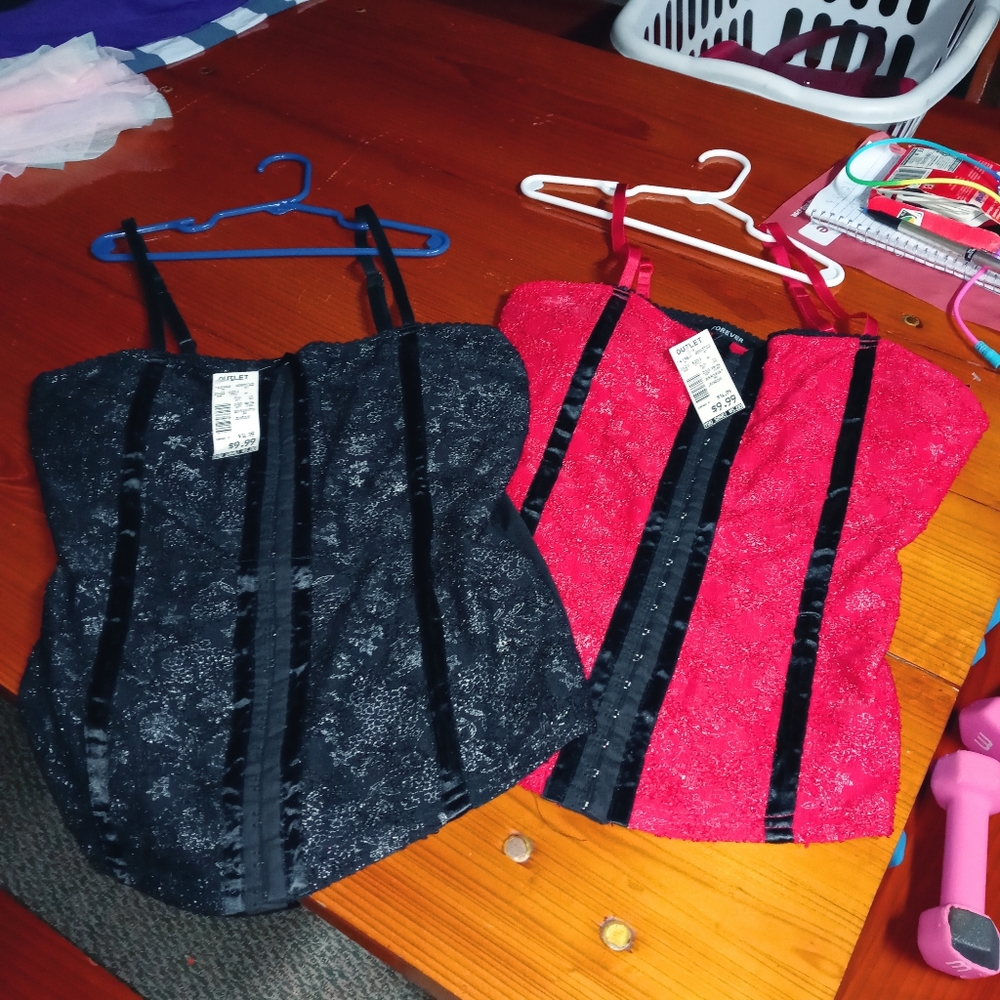 Set of 2 Corset Tops